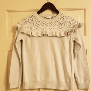 Children's Place silver knit sweater, 14